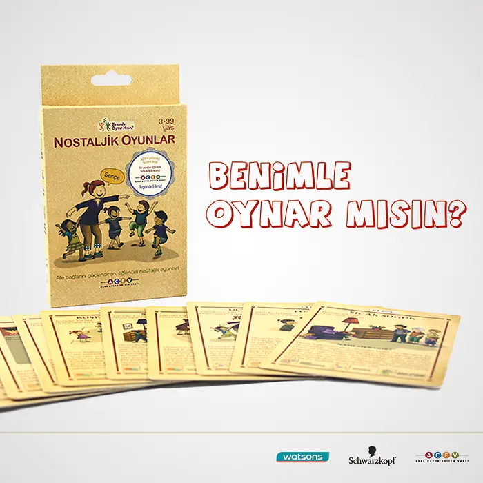Schwarzkopf markamız, Watsons işbirliğinde her bir 20TL’lik Schwarzkopf ürünleri alışverişi karşılığında Anne Çocuk Eğitim Vakfı’nın (AÇEV) Nostaljik Oyun Kartları’nı Hediye ederek, ihtiyaç bölgelerinde yaşayan çocukların okul öncesi eğitimine katkıda bulundu.